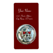 CHROOM SKULL Red Etiket (Voorkant)