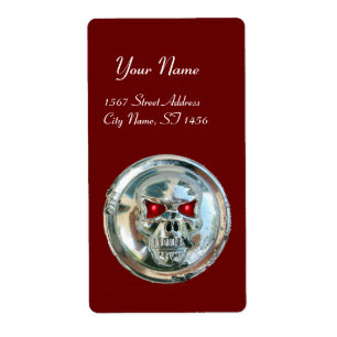 CHROOM SKULL Red Etiket