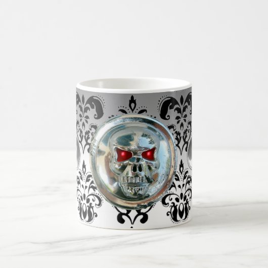 CHROOM SKULL RIDERS WHITE ZWARTE DAMASK KOFFIEMOK (Center)
