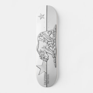 Chroom van witte Design in de REPUBLIEK CALIFORNIA Skateboard