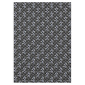 Chroom zoals Capricorn Zodiac Sign on Carbon Fibre Tafelkleed (Voorkant)