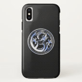 Chroom zoals Dragon Crest Carbon Fiber Print Case-Mate iPhone Case (Achterkant)