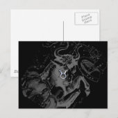 Chroom zoals het sterrenbeeld Stier op Hevelius Briefkaart (Voorkant / Achterkant)