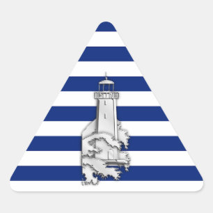 Chroom zoals Vuurtoren op ZeevaartStrepen Sticker