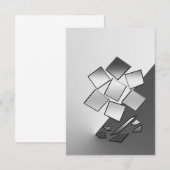 chroombenzine bedankkaart (Voorkant / Achterkant)