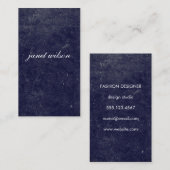 chroomblauwe textuur visitekaartje (Voorkant / Achterkant)