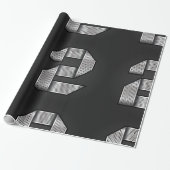 Chroomgetal nummer twee — Verpakkingspapier Cadeaupapier (Uitgerold)