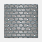 Chroomgrille over Roestvrij uiterlijk Magneet (Voorkant)