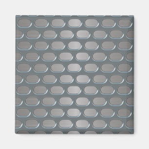 Chroomgrille over Roestvrij uiterlijk Magneet