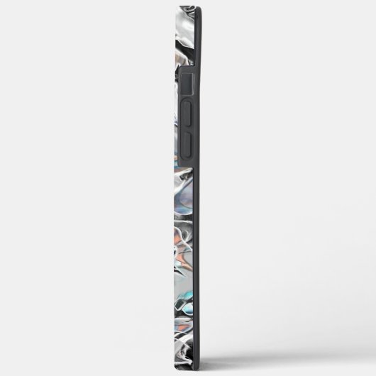 Chroomkleuren met gradiënt of damp, zwart-wit tot Case-Mate iPhone case (Achterkant / Links)