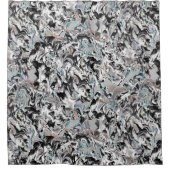 Chroomkleuren met gradiënt of damp, zwart-wit tot douchegordijn (Voorkant)