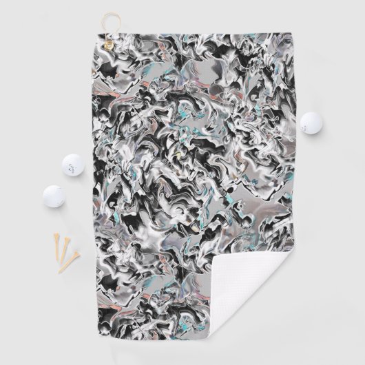 Chroomkleuren met gradiënt of damp, zwart-wit tot golfhanddoek (Insitu)