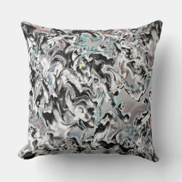 Chroomkleuren met gradiënt of damp, zwart-wit tot  kussen