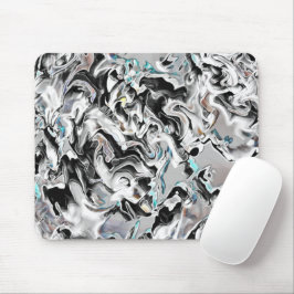 Chroomkleuren met gradiënt of damp, zwart-wit tot  muismat