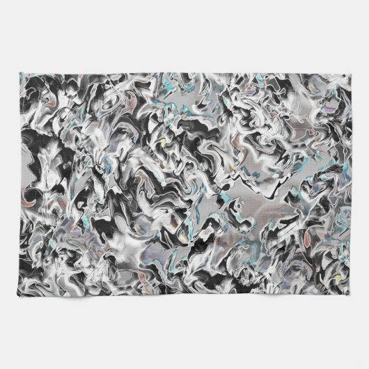 Chroomkleuren met gradiënt of damp, zwart-wit tot theedoek (Horizontaal)