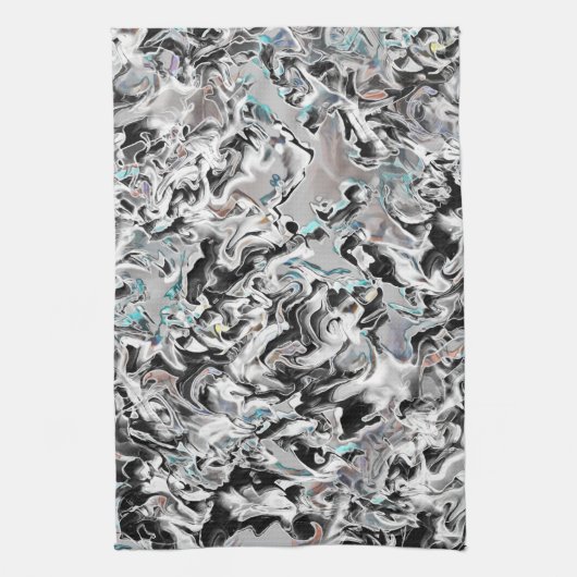 Chroomkleuren met gradiënt of damp, zwart-wit tot theedoek (Verticaal)