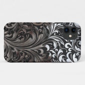 Chroomlijnen op zwart iPhone 5-Hoesje Case-Mate iPhone Case (Achterkant (horizontaal))