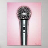 Chroommicrofoon Poster (Voorkant)