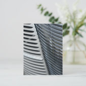 chroomrooster van antiek auto's briefkaart (Staand voorkant)