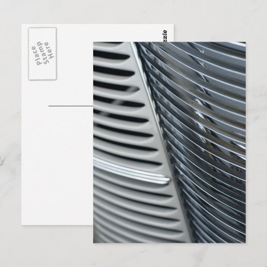 chroomrooster van antiek auto's briefkaart (Voorkant / Achterkant)