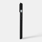 Chroomstijl Zwarte Lint Bewustzijn iPhone 15 Case (Linkerkant)