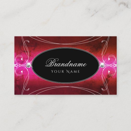 Chroze rood zwart   met peuken joodse Ornament Visitekaartje (Voorkant)