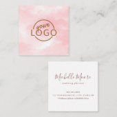 Chroze waterverf aangepast logo professioneel vierkante visitekaartje (Voorkant / Achterkant)