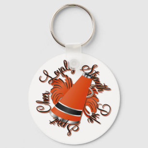 Chroze zwart en oranje kwaliteit sleutelhanger