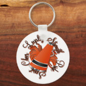 Chroze zwart en oranje kwaliteit sleutelhanger (Voorkant)