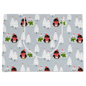 Chrsitmas Trees, pinguïns en katten Groot Cadeauzakje (Voorkant)
