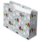 Chrsitmas Trees, pinguïns en katten Groot Cadeauzakje (Voorkant Gekanteld)