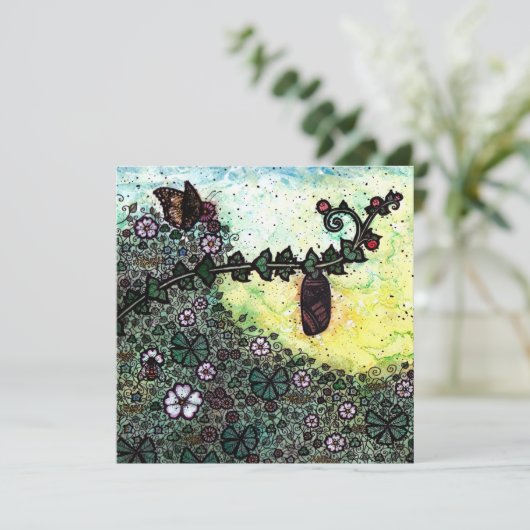 Chrysalis Blank Fine Art Greetings Card Kaart (Staand voorkant)
