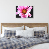 Chrysant Bloem 16.50x11 (41.25x27.5cm) waca Canvas Afdruk (Insitu (Slaapkamer))