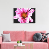 Chrysant Bloem 16.50x11 (41.25x27.5cm) WACM Canvas Afdruk (Insitu (Woonkamer))
