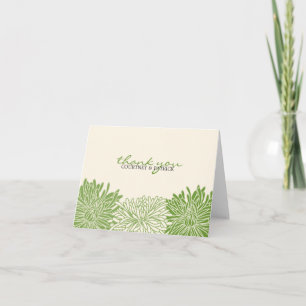 Chrysant Bloesem Gepersonaliseerde Notecard Bedankkaart