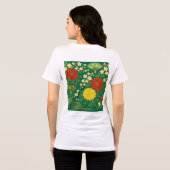 Chrysant droomt in Japanse stijl Tri-Blend Shirt (Achterkant volledig)