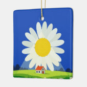 Chrysant Keramisch Ornament (Links)