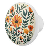 chrysant keramische knop (Rechts)