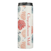  chrysant motief japans patroon thermosbeker (Achterkant)