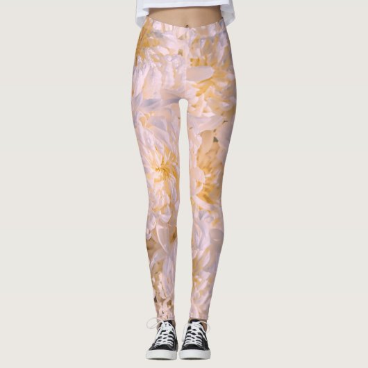 chrysantbloem leggings (Voorkant)