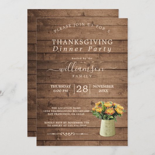 Chrysantememum Floral Thanksgiving Kaart