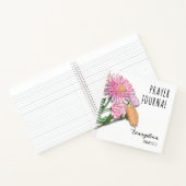 Chrysanten Aangepaste Naam Bloem Gebed Christelijk Notitieboek (Binnen)