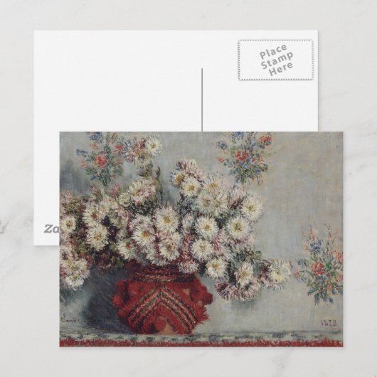 Chrysanten - Claude Monet Briefkaart (Voorkant / Achterkant)