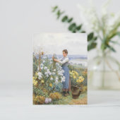 chrysanten | Daniel Ridgway Knight Briefkaart (Staand voorkant)