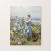 chrysanten | Daniel Ridgway Knight Legpuzzel (Verticaal)