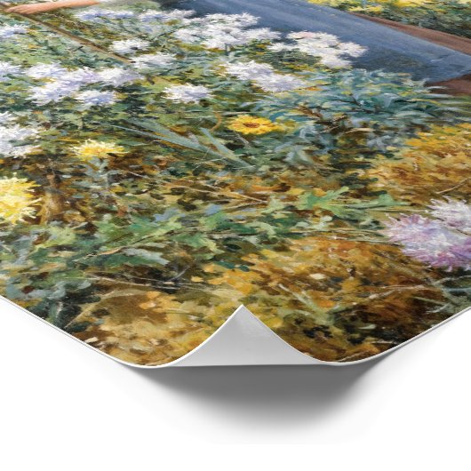 chrysanten | Daniel Ridgway Knight Poster (Hoek)