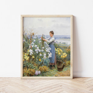 chrysanten   Daniel Ridgway Knight Poster
