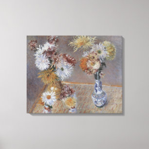 Chrysanten door Gustave Caillebotte Canvas Afdruk