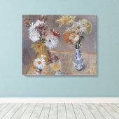 Chrysanten door Gustave Caillebotte Canvas Afdruk (Insitu (Houten vloer))