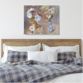 Chrysanten door Gustave Caillebotte Canvas Afdruk (Insitu (Slaapkamer))